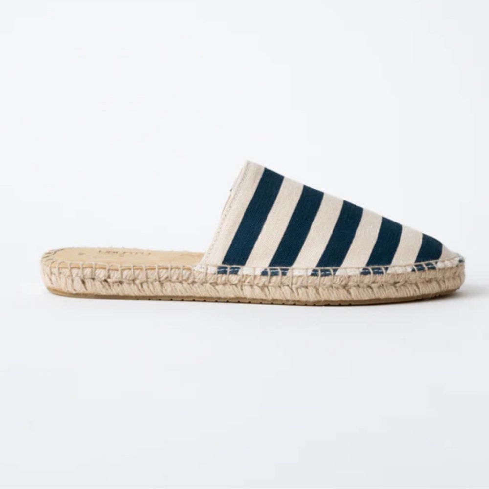 Ubuntu Life Striped Canvas Mule | Size 9W